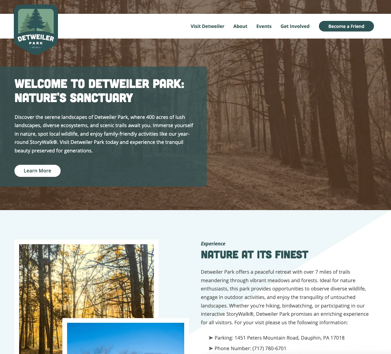 Project Launch: Detweiler Park – A Digital Destination Rooted in Legacy and Nature